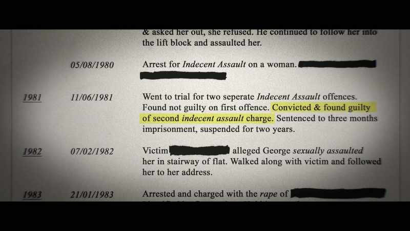 There was the arrest for attempted rape, sexual offences