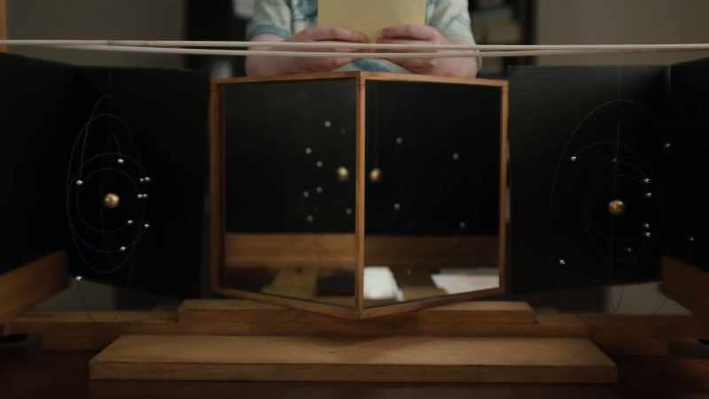 There is the cloud of electrons surrounding the nucleus
