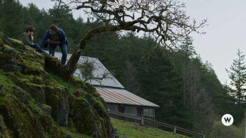 There used to be two big boulders