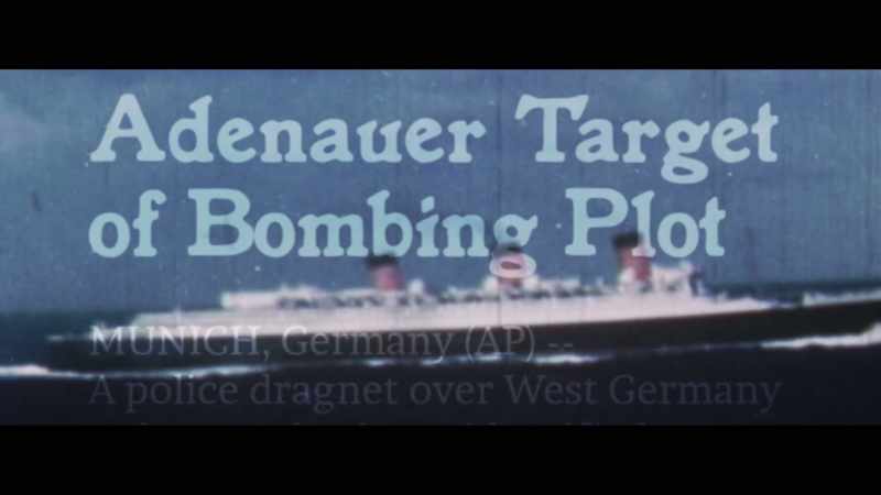 There was this bomb being sent to Adenauer