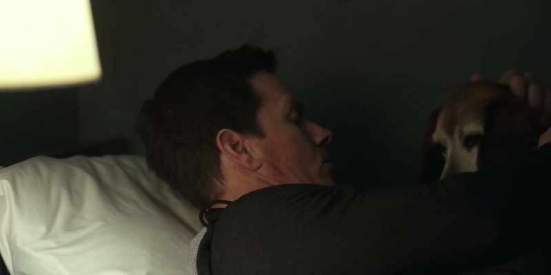 There. You're gonna stay here with Daddy. Okay?