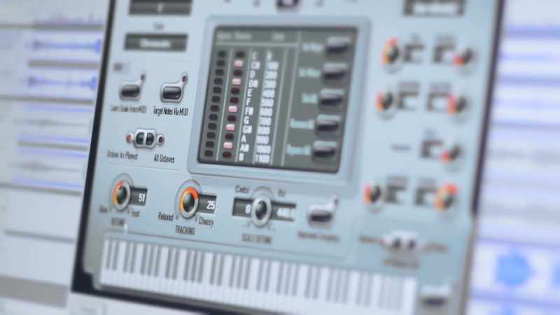 There's a dial on the software that slows down the pitch change