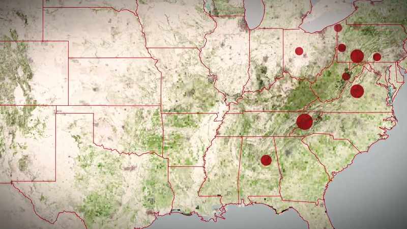 There's a geographical clustering effect