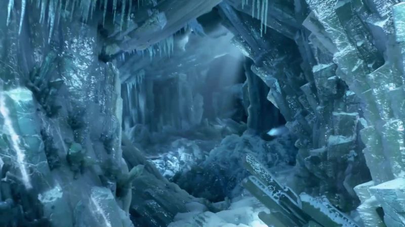 There's a large cavern off port. -I see it