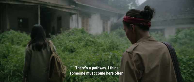 There's a pathway. I think someone must come here often