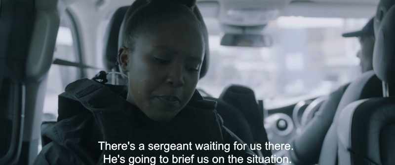 There's a sergeant waiting for us there. He's going to brief us on the situation