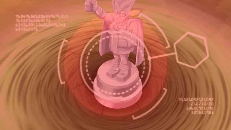 There's a weird energy vortex under that statue
