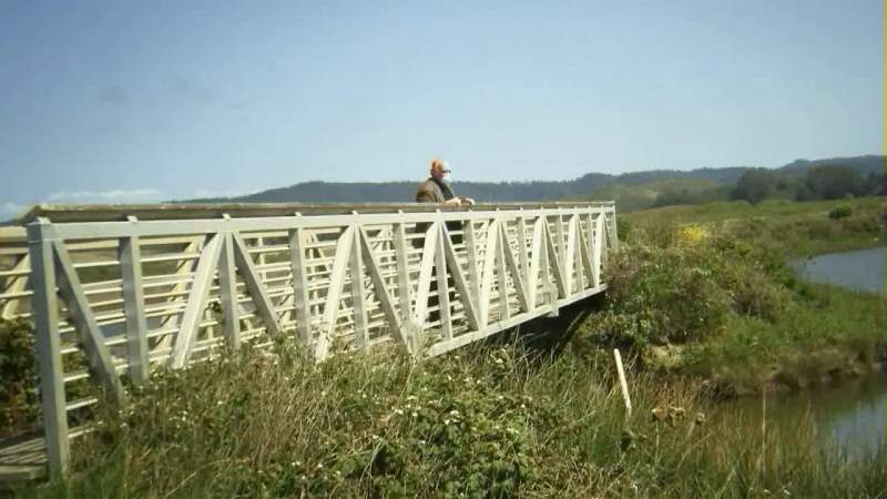 There's an old guy on the bridge