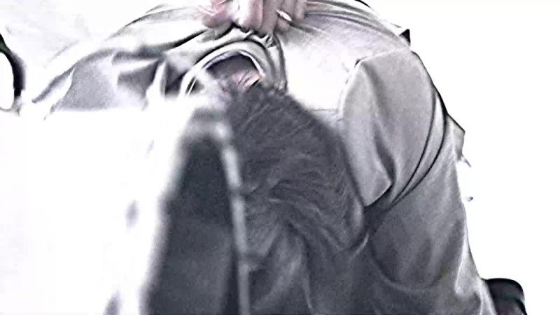 There's blood