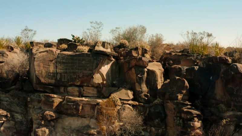 There's many stone carvings made