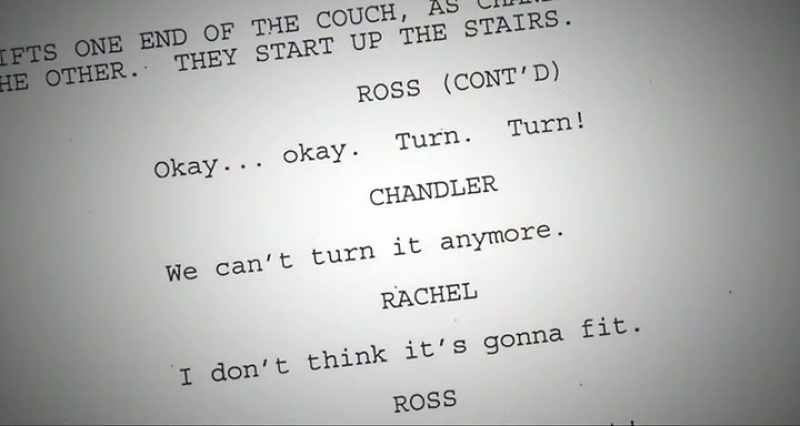 There's maybe a page of dialogue