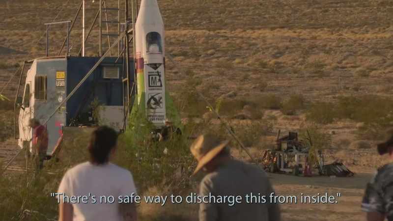 There's no safe way to discharge this from inside