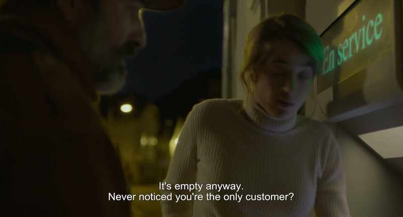 There's nothing in the till. You're practically the only customer