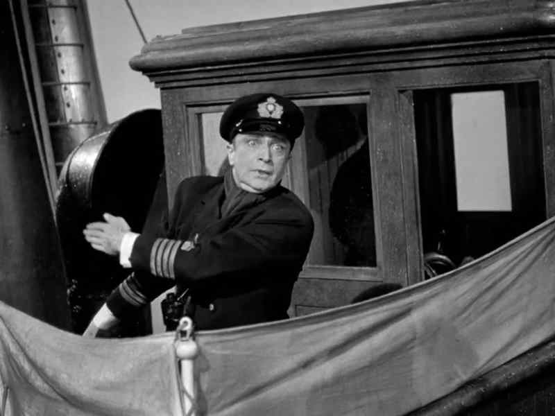 There's someone semaphoring from the bridge!