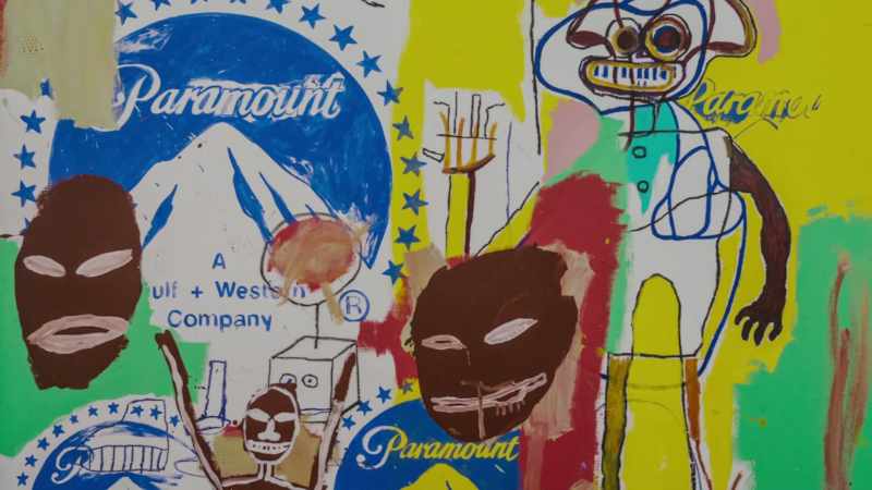 There's the large canvas that has a giant Paramount image in it