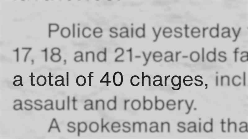 These were all incidents that happened in '86