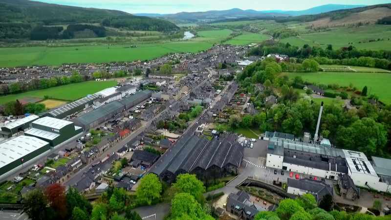These are Speyside's famous whiskey distilleries