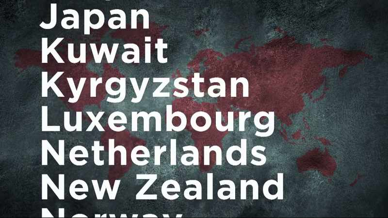 THESE ARE THE COUNTRIES WITH