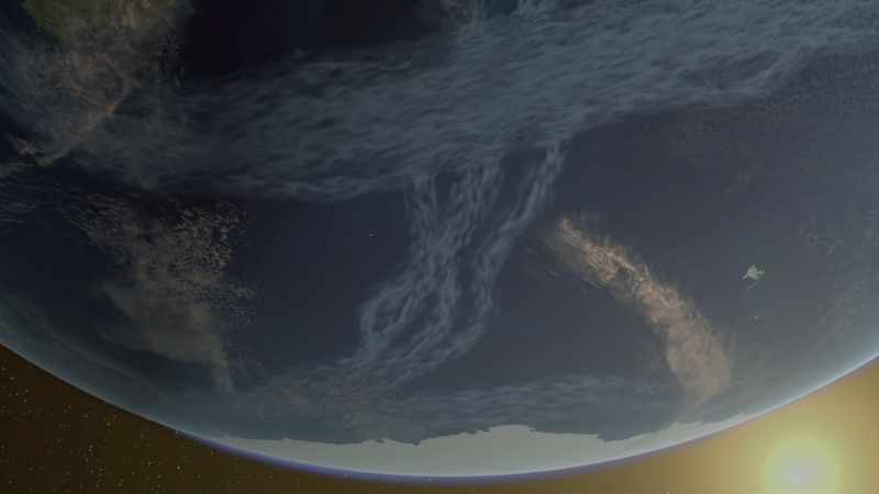 These currents flow from the frozen poles
