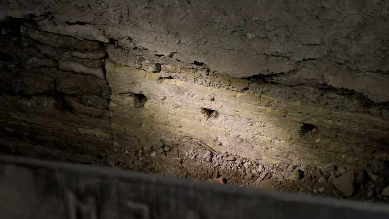 These holes are for the wall cladding