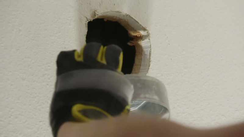 These holes, these are meant for screws, to go into like solid framing