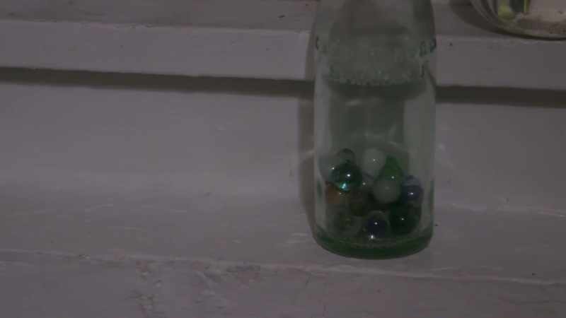 These marbles that we found throughout the house