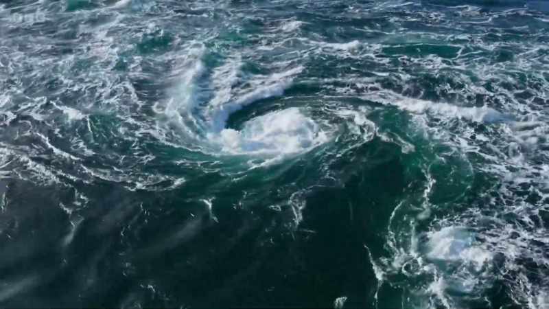 These powerful tidal currents mix-up the water