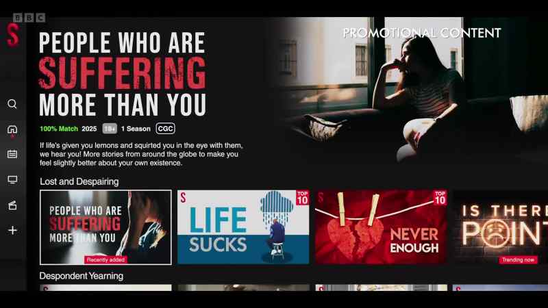 These shows are grouped together into genre brackets