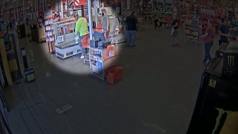 They were able to get video surveillance from a Home Depot