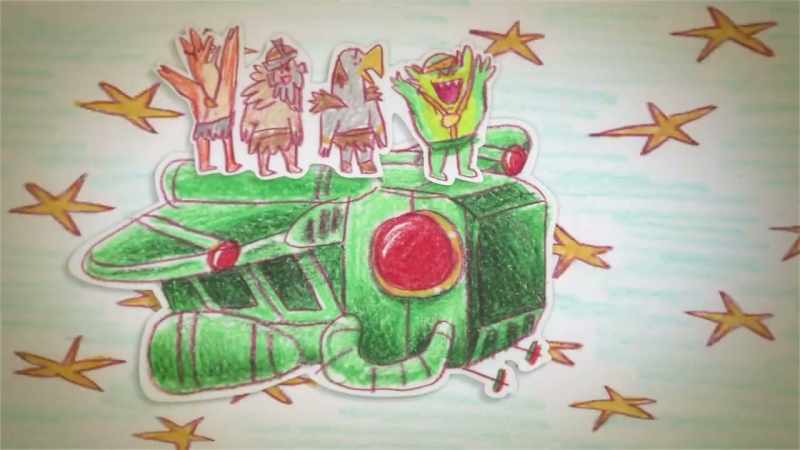 They all got in their dumb spaceship
