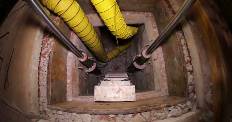 They also installed a ventilation system and underground lighting
