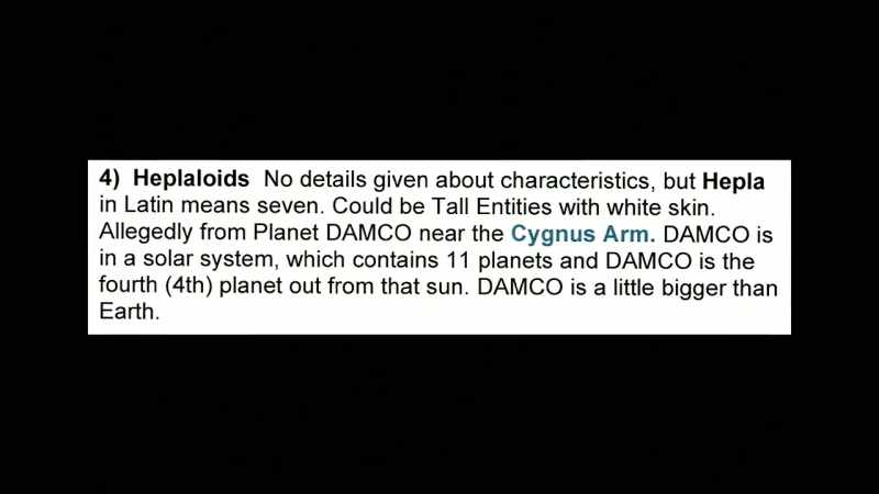 They are allegedly from the planet DAMCO
