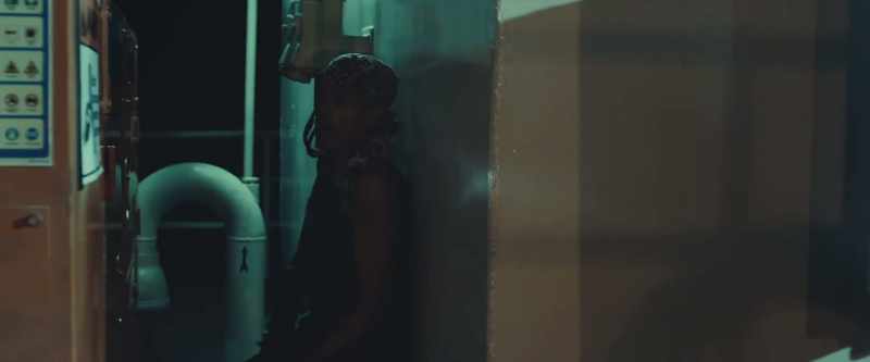 They are behind the building