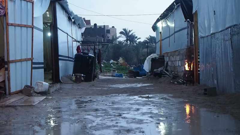 They are now sheltered in some temporary structures, donated by humanitarian organizations