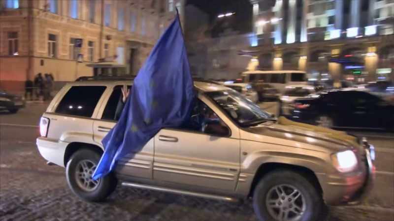 They are protesting the president's decision