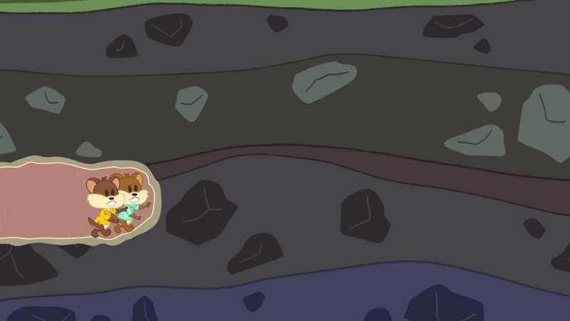 They are unable to get through the rocks themselves