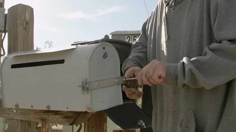 They call my mailbox 'the rock' around here