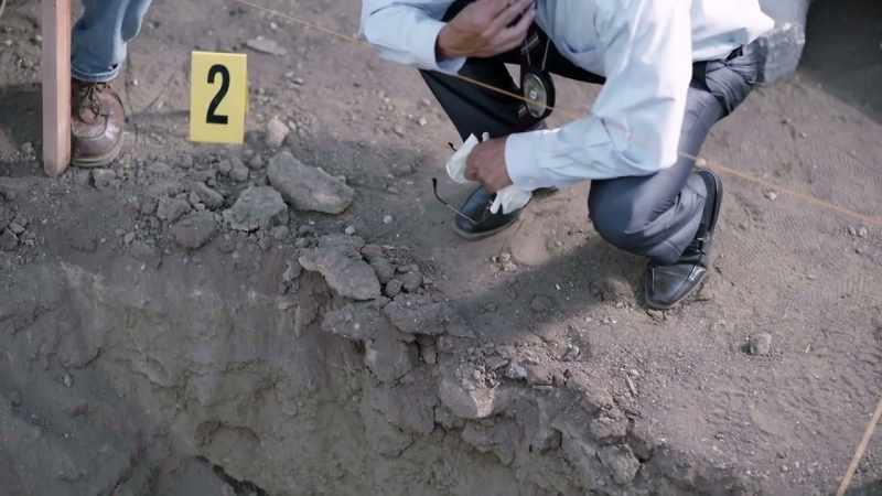 They can immediately determine that it's human remains