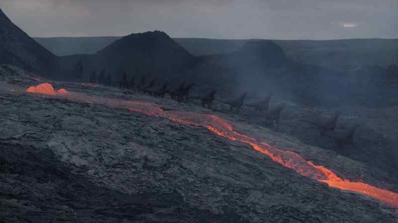 They can pick a safe route through cooled, hardened lava
