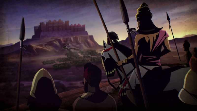 They courageously stood their ground as Ashoka's army