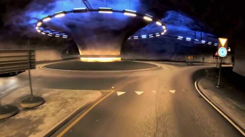 They divided the tunnel into four sections