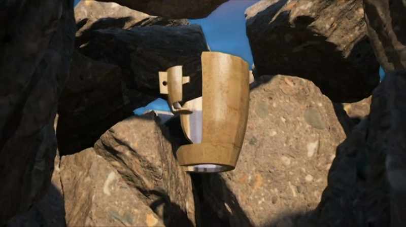 They extract four fragments from the rubble
