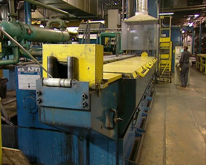 THEY FEED THE ROD INTO A MACHINE THAT DRAWS IT OUT