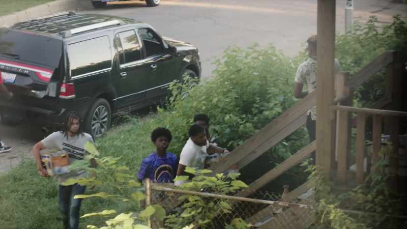 They got four guys watching the house from the inside