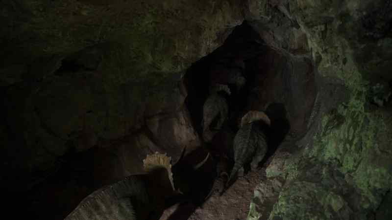 They have to find their way along a passage
