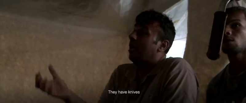 They have ......They have knives