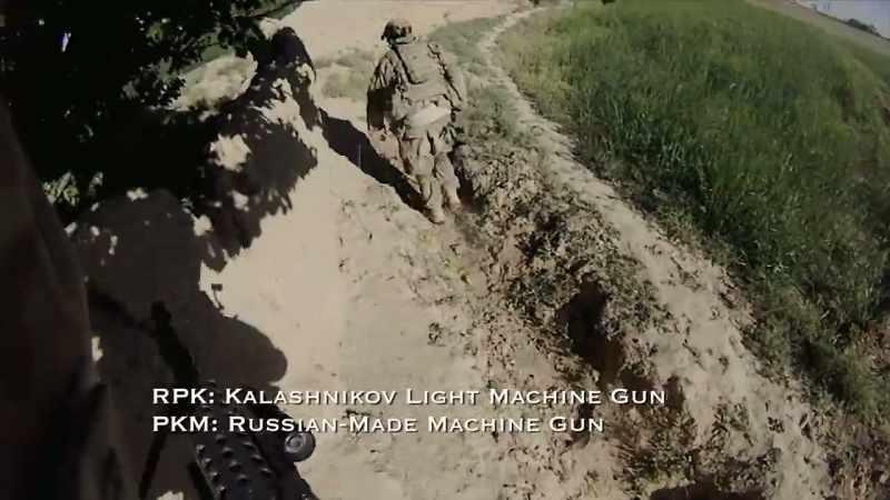They hit us with RPK, PKM, and it was