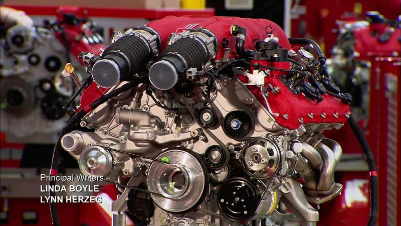 They hook up the finished engine