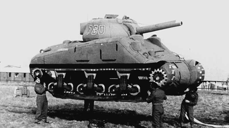 They had inflatable tanks and all this sort of stuff