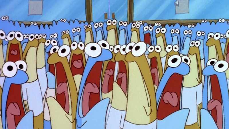 They just came flooding into the building